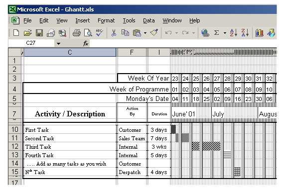 A snapshot of the Excel spreadsheet as you see it if you were editing it ...